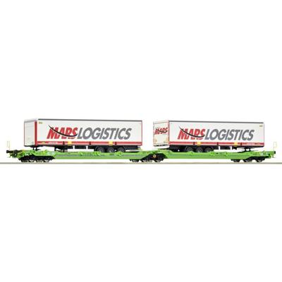 Roco 6600005 H0 dubbeltasje-gelede wagon T3000e van de CFL Cargo