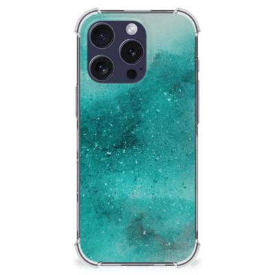 Back Cover iPhone 16 Pro Painting Blue Back Cover iPhone 16 Pro Painting Blue