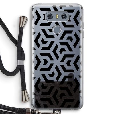Crazy pattern: LG G6 Transparant Hoesje met koord