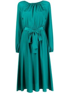 P.A.R.O.S.H. robe Palmer à taille ceinturée - Vert