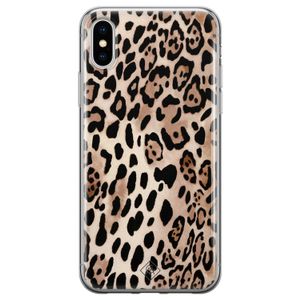 iPhone X/XS siliconen hoesje - Golden wildcat