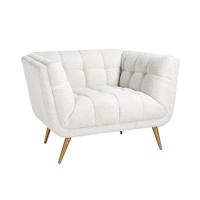 Richmond Fauteuil Huxley Bouclé - Wit - thumbnail