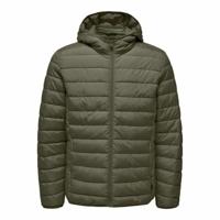 Heren Sportjas Only & Sons Onsbrody Quilt Olijf - Maat: L
