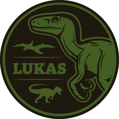 Gepersonaliseerde groene dino vinyl tapijt