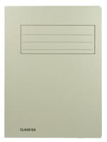 Class&apos;ex dossiermap, 3 kleppen ft 23,7 x 34,7 cm (voor ft folio), grijs