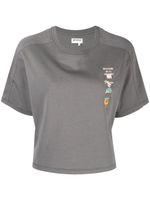 Musium Div. t-shirt en coton à découpes - Gris