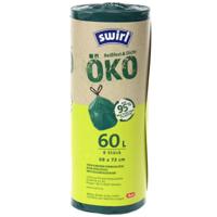 Swirl Swirl Öko-Müllbeutel mit Zugband 60L 8 Beutel