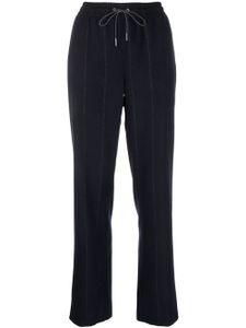 Fabiana Filippi pantalon en laine vierge à rayures - Bleu