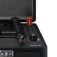 Platenspeler met Bluetooth® ontvangst en ingebouwde speakers Classic Phono Zwart - thumbnail