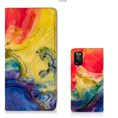 Bookcase Samsung Galaxy A41 Watercolor Dark Bookcase Samsung Galaxy A41 Watercolor Dark