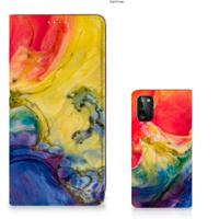 Bookcase Samsung Galaxy A41 Watercolor Dark