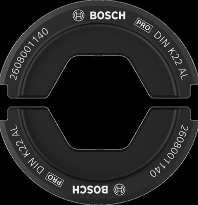 Bosch Accessoires PRO Krimpmatrijs | DIN K22 AL | 95 mm/120 mm | Aluminium - 2608001140