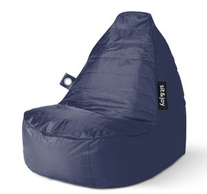 'Senza' Navy Blue Beanbag - Sack - Blauw - Sit&Joy ®