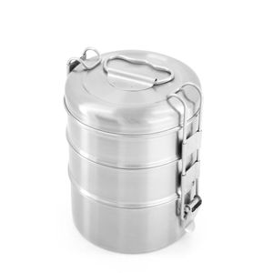 HEMA Lunchbox Tiffin 3-delig Rvs Ø13x16