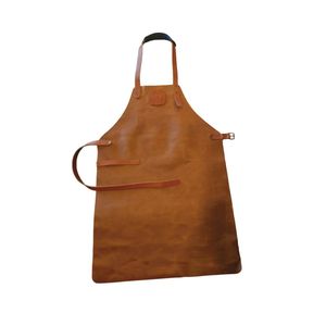 OFYR Leren schort - Bruin