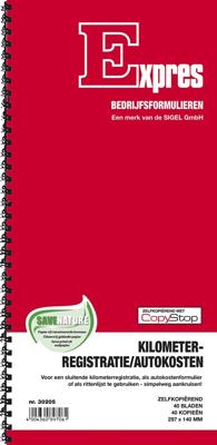 Sigel kilometerregistratie en autokostenboek, zelfkopiërend