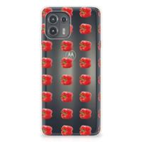 Motorola Edge 20 Lite | Siliconen Case | Paprika Red