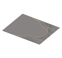Ronde placemats Grijze toon geometrische vormen