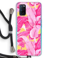 Pink Banana: Oppo A72 Transparant Hoesje met koord
