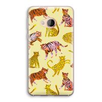 Cute Tigers and Leopards: HTC U Play Transparant Hoesje