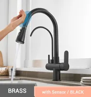 Touch Sensor Wastafelkraan - Uittrekbaar | Chroom | Dubbele Handgreep | Koud & Warm Water
