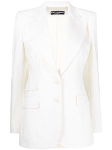 Dolce & Gabbana blazer JacketsTurlington à simple boutonnage - Blanc