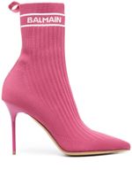 Balmain bottines Skye 90 mm - Rose