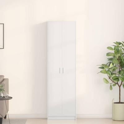 Kledingkast met plank Wit 55 x 25 x 189 cm Bewerkt hout