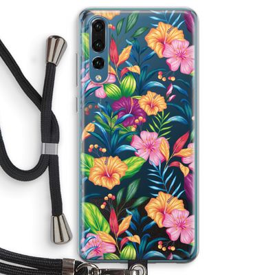 Tropisch 2: Huawei P20 Pro Transparant Hoesje met koord