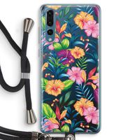 Tropisch 2: Huawei P20 Pro Transparant Hoesje met koord