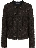 Dolce & Gabbana veste Gabana à motif en jacquard - Noir