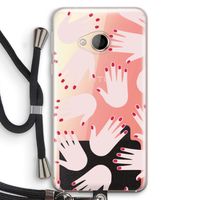 Hands pink: HTC U Play Transparant Hoesje met koord