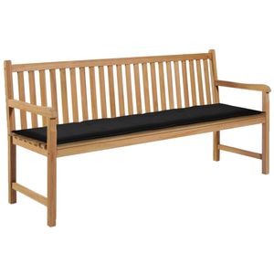 VidaXL Tuinbankkussen 180x50x4 cm oxford stof zwart
