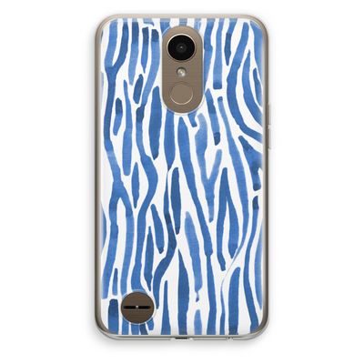 Blauwe nerven: LG K10 (2017) Transparant Hoesje