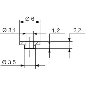 ASSMANN WSW V5359 Isolatiebus 1 stuk(s) Buitendiameter: 6 mm, 3.5 mm Binnendiameter: 3.1 mm