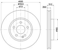Remschijf PRO HC 8DD355131941
