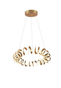 Trio Led hanglamp Curl Ø 55cm goud 325110179