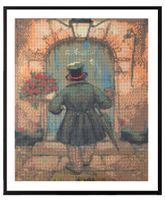 Grafix Diamond Painting Anton Pieck Man Met Rozen 40x50cm