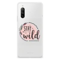 Sony Xperia 10 III Telefoonhoesje met Naam Boho Stay Wild