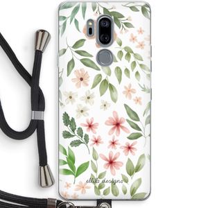 Botanical sweet flower heaven: LG G7 Thinq Transparant Hoesje met koord