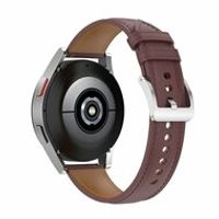 Luxe leren bandje - Donkerbruin - Samsung Galaxy Watch Active 2