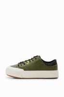 Sneakers met plateauzool en studs - GREEN - 37
