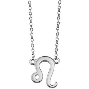 JWLS4U ZN008S Ketting Sterrenbeeld Leeuw zilver 42-45 cm