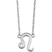 JWLS4U ZN008S Ketting Sterrenbeeld Leeuw zilver 42-45 cm