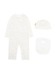 Off-White Kids trousseau de naissance à logo imprimé - Blanc