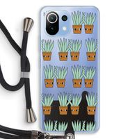 Sansevieria: Xiaomi Mi 11 Lite Transparant Hoesje met koord