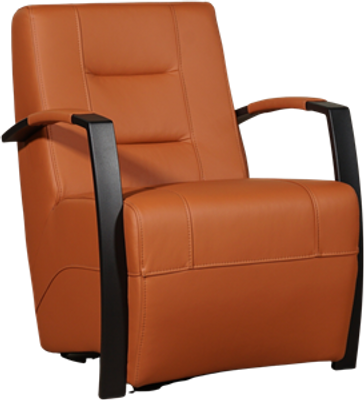 Cognac leren industriële stalen fauteuil Magnificent - Hermes Leer Cognac (cognac leer)