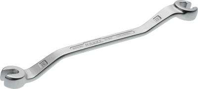 HAZET Dubbele ringsleutel · open 612N-10X11 · Buiten-zeskant-profiel · SW 10 x 11 mm