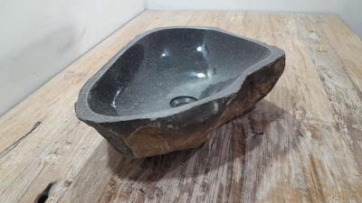 Rivierstenen waskom RM250341, 49x37x15 cm