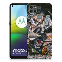 Motorola Moto G9 Power | Siliconen hoesje | met foto Badges